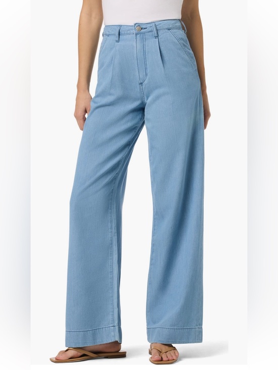 Joe's Jeans Denim - Joe's Jeans Light Blue Wide-Leg High Rise Trousers